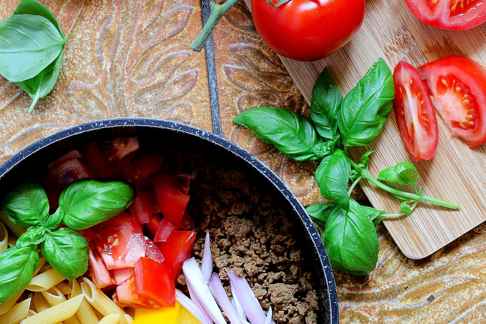 One Pot Pasta Prepped Noodles And Veggies